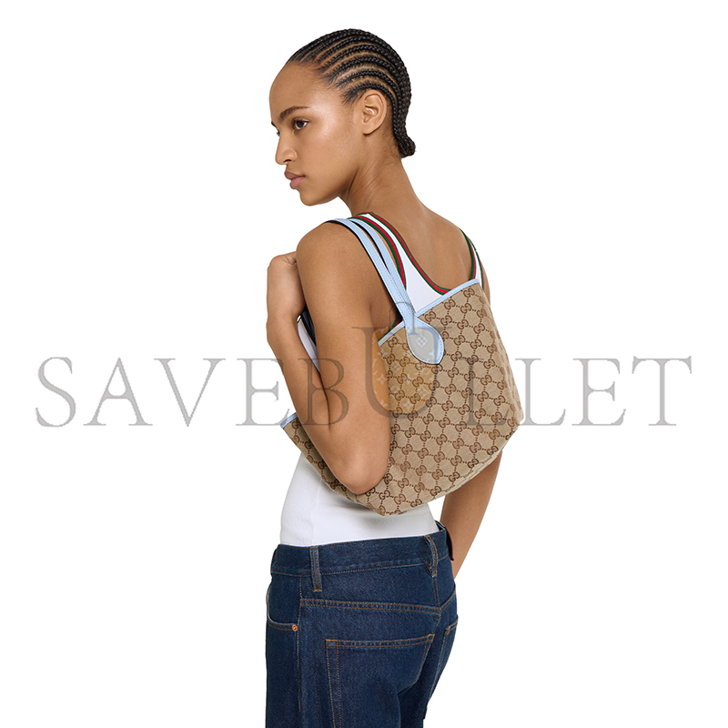 GUCCI GUCCI TOTISSIMA SMALL REVERSIBLE TOTE BAG 839124 (21*18.5*16cm) GUCCI GUCCI TOTISSIMA SMALL REVERSIBLE TOTE BAG 839124 (21*18.5*16cm)